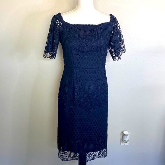 NWT Joseph Ribkoff LDS Woman’s Dress Size 4 Midnight Blue. - Picture 5 of 16